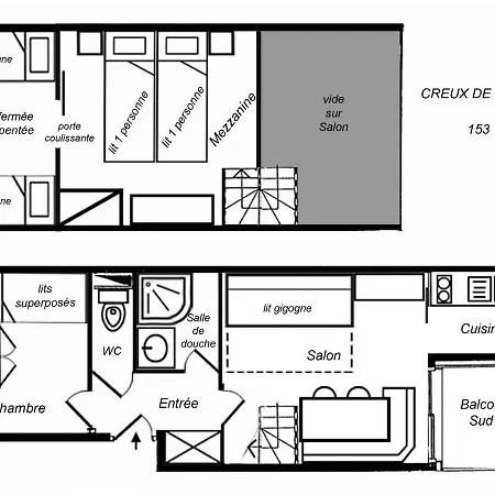 Apartment Creux De L'ours D Et C Meribel