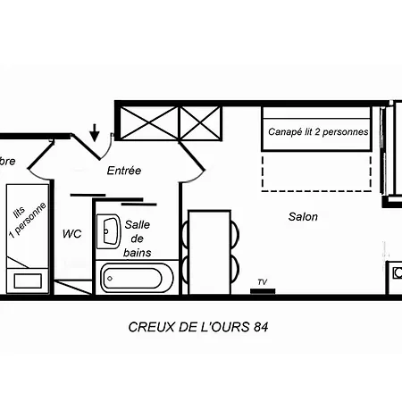 Apartment Creux De L'ours D Et C Meribel