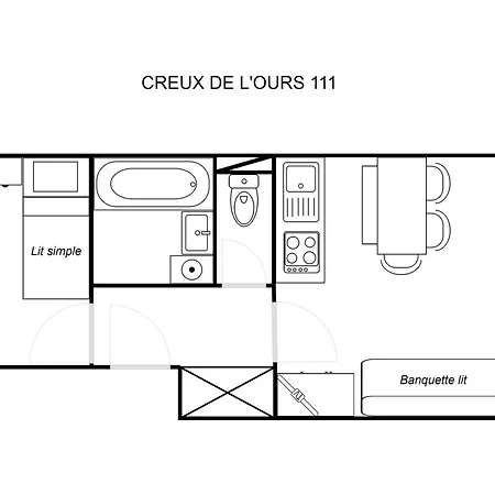 Apartment Creux De L'ours D Et C Meribel
