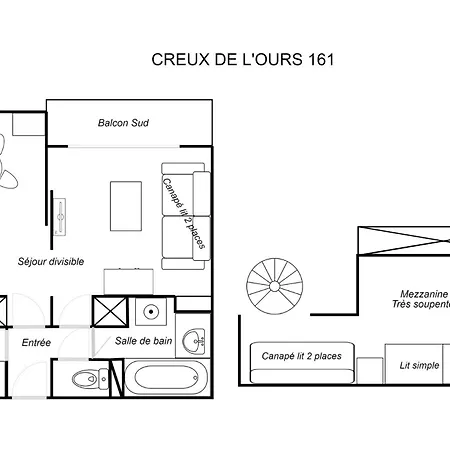Apartman Creux De L'ours D Et C